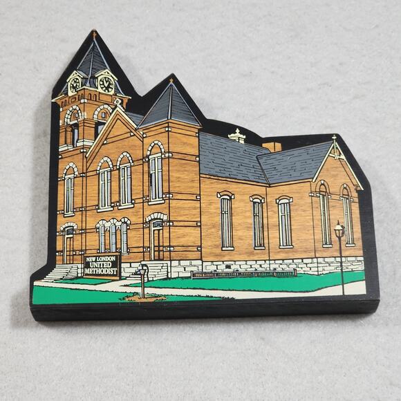 New London Area Historical Society Wooden Scenic Buildings Lot of 8 Shelf Decor - Picture 7 of 14
